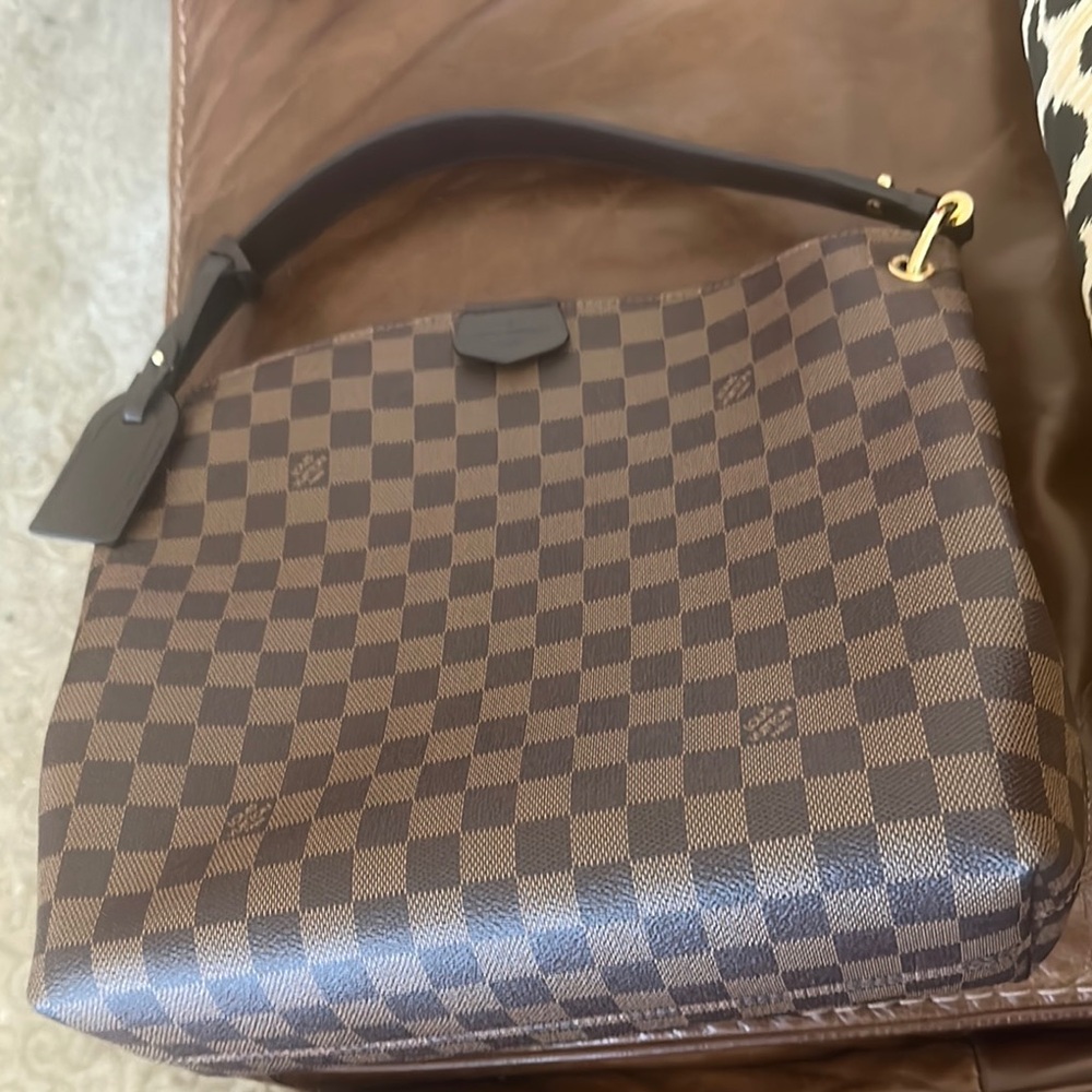 Louis Vuitton Brown Damier Ebene Shoulder Bag